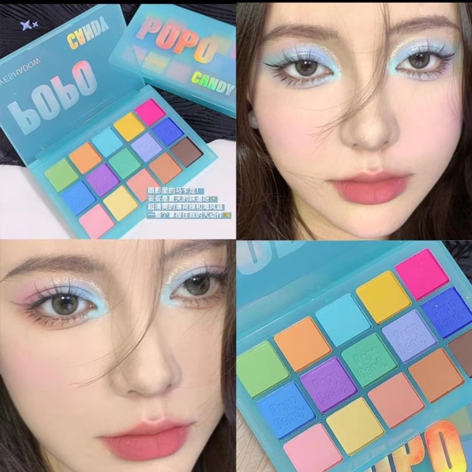 پالت سایه پوپو کندی ۱۵ رنگ | Popo Candy Eye Shadow Palette