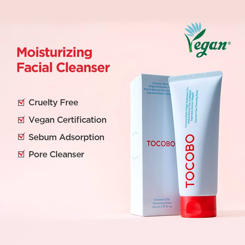 فوم شوینده توکوبو خاک رس و نارگیل | Tocobo Coconut Clay Cleansing Foam