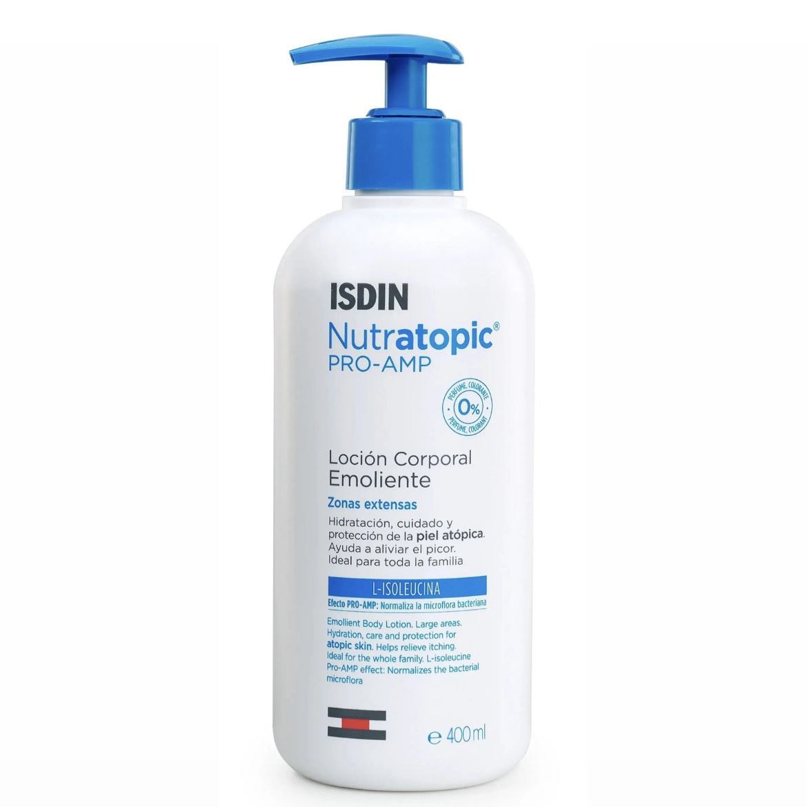 لوسیون آبرسان و نرم کننده ایزدین نوتراتوپیک پرو | Isdin Nutratopic Pro-AMP Emollient Lotion