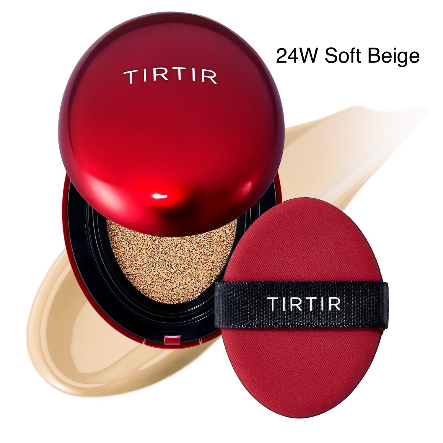 24W Soft Beige کوشن قرمز تیر تیر | TIRTIR Mask Fit Red Cushion Foundation