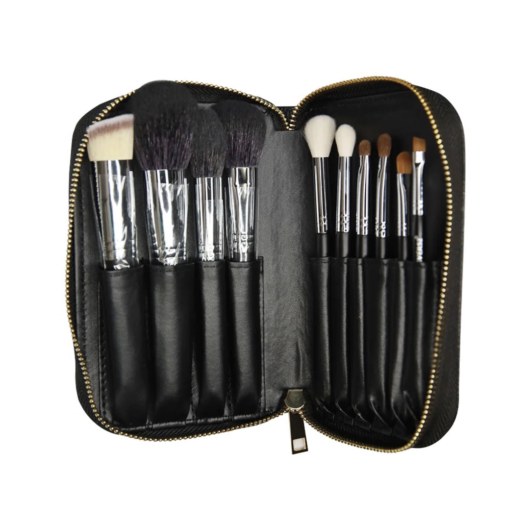 ست براش ۱۰ عددی فوراور۵۲ همراه کیف نگهدارنده | Forever52 Wanderlust 10 Piece Brush Set - X068