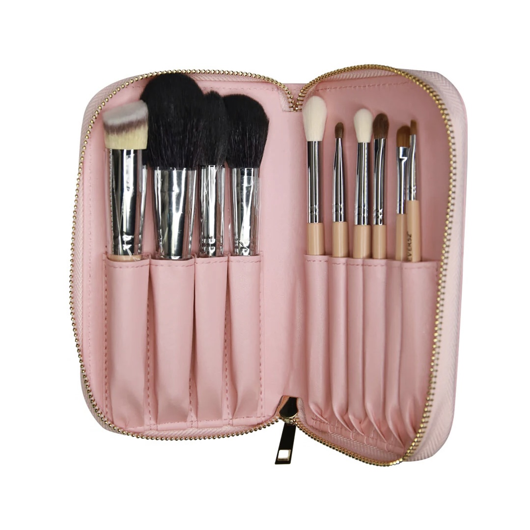 ست براش ۱۰ عددی فوراور۵۲ همراه کیف نگهدارنده | Forever52 Wanderlust 10 Piece Brush Set - X068