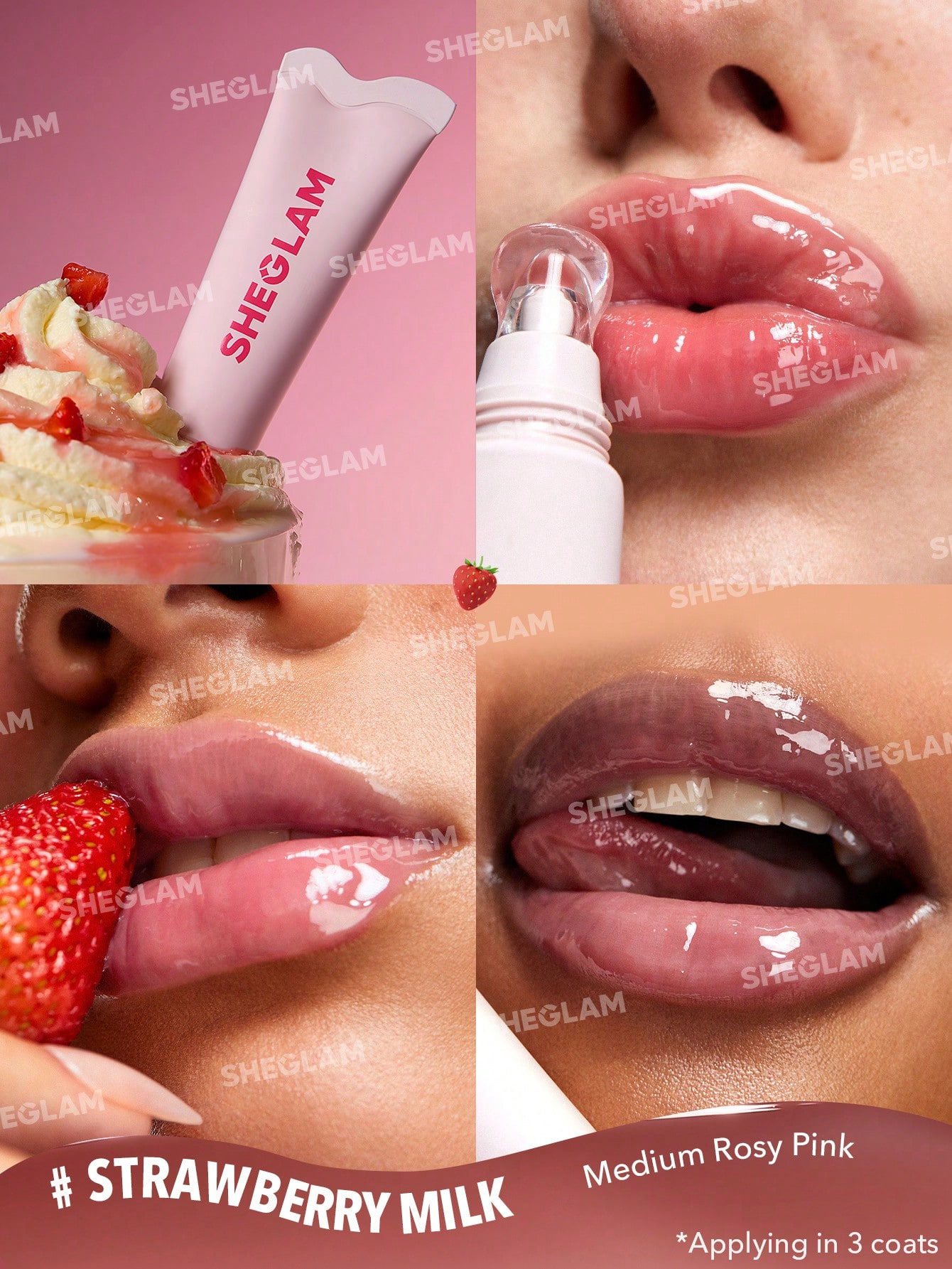 Sheglam Crystal Glaze Moisturizing Lip Gloss Candy Lane