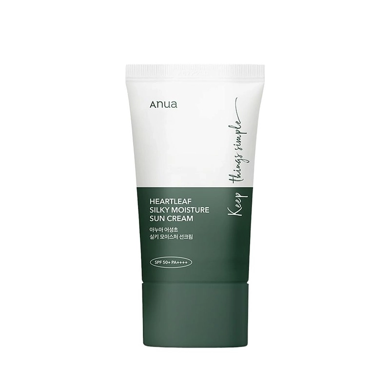 ضد آفتاب مرطوب کننده و تسکین دهنده آنوا | Anua Heartleaf Silky Moisture Sun Cream
