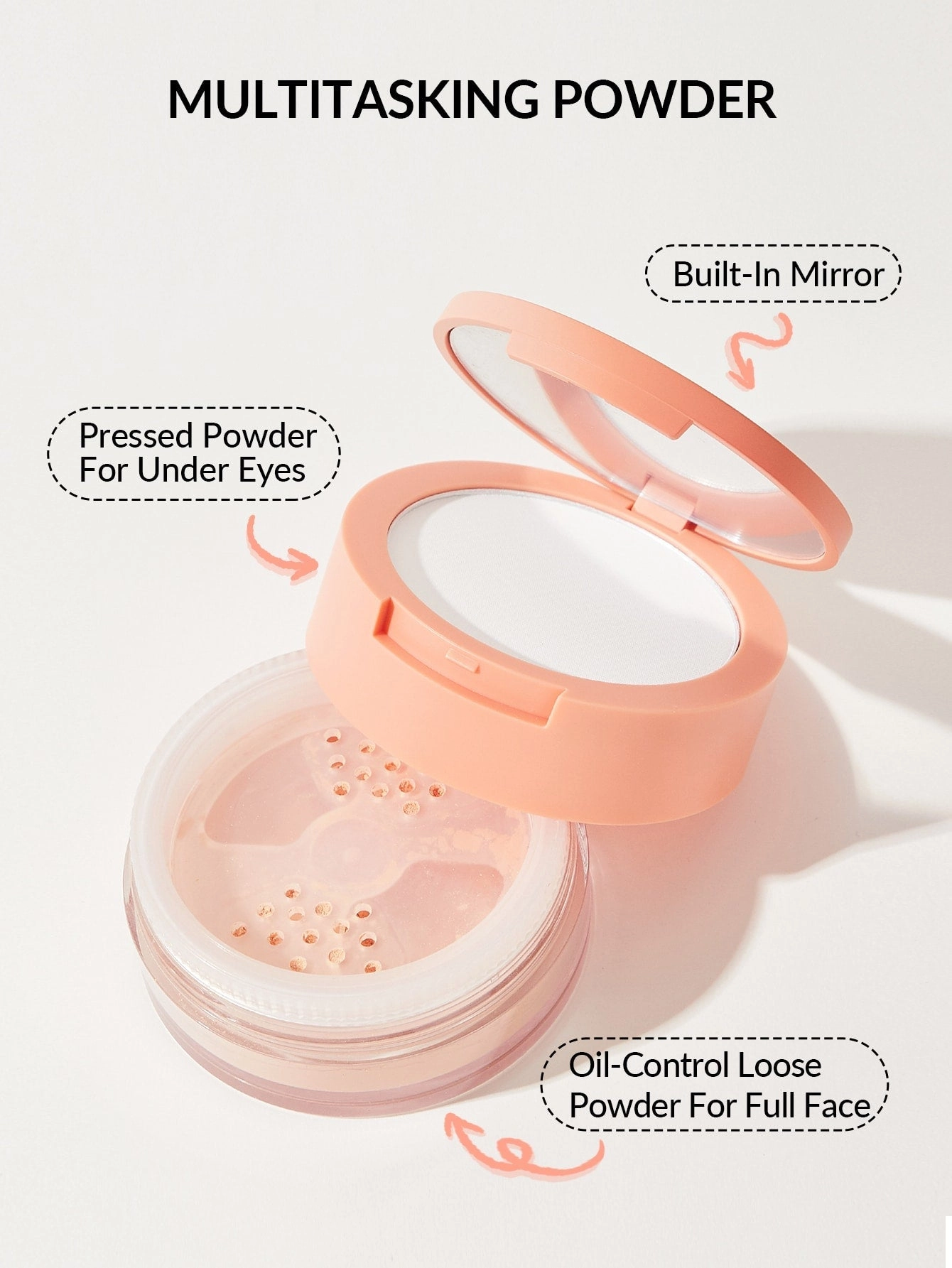 پودر فیکس دو منظوره شیگلم | Sheglam Insta-Ready Face & Under Eye Setting Powder Duo  اورجینال را میتوانید از بهارشاپ بیوتی (BaharShopBeauty.ir) تهیه کنید.