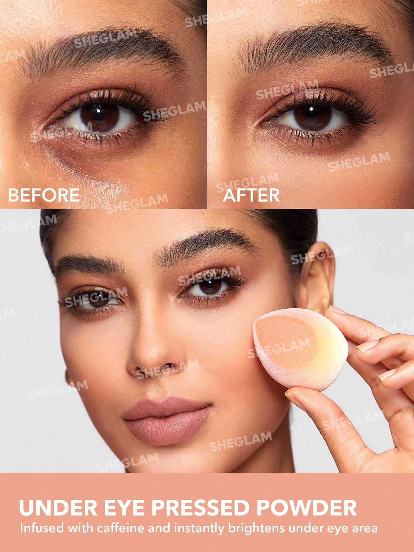 پودر فیکس دو منظوره شیگلم | Sheglam Insta-Ready Face & Under Eye Setting Powder Duo  اورجینال را میتوانید از بهارشاپ بیوتی (BaharShopBeauty.ir) تهیه کنید.