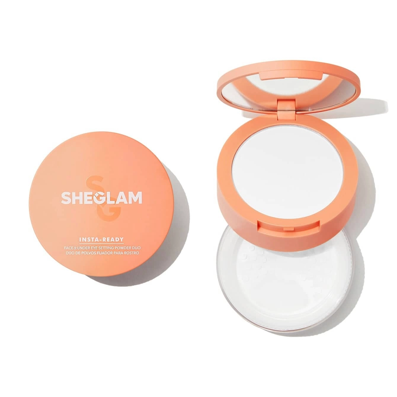 پودر فیکس دو منظوره شیگلم | Sheglam Insta-Ready Face & Under Eye Setting Powder Duo  اورجینال را میتوانید از بهارشاپ بیوتی (BaharShopBeauty.ir) تهیه کنید.