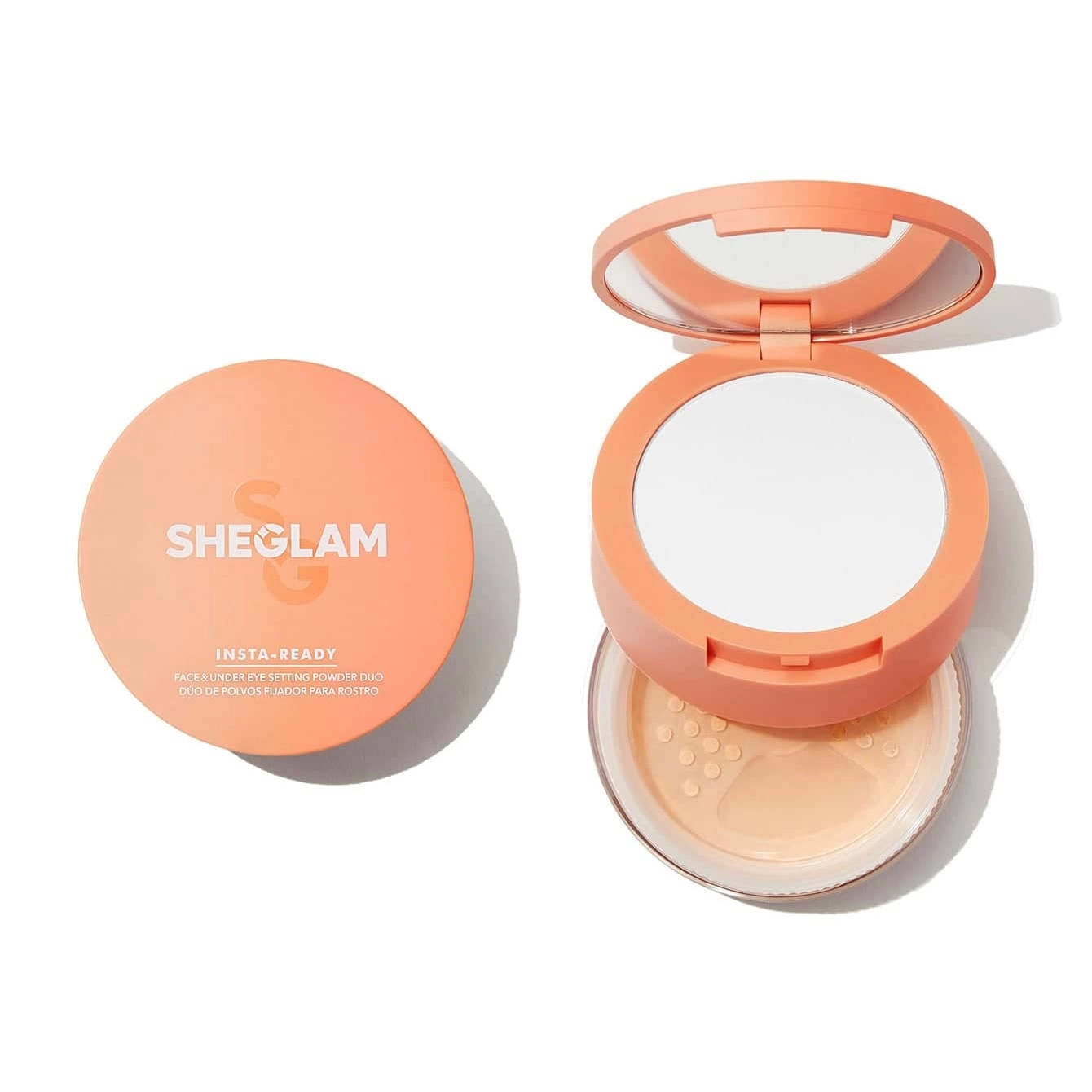 پودر فیکس دو منظوره شیگلم | Sheglam Insta-Ready Face & Under Eye Setting Powder Duo  اورجینال را میتوانید از بهارشاپ بیوتی (BaharShopBeauty.ir) تهیه کنید.