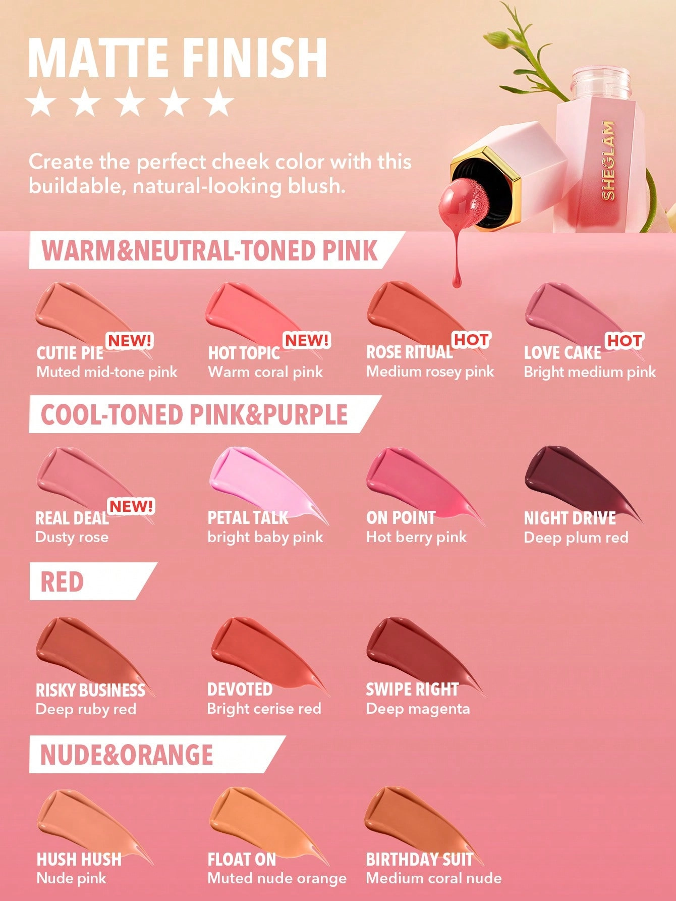 رژگونه مایع کالر بلوم شیگلم | Sheglam Color Bloom Liquid Blush اورجینال را میتوانید از بهارشاپ بیوتی (BaharShopBeauty.ir) تهیه کنید.
