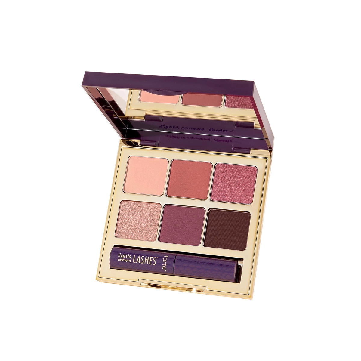 پالت سایه و ریمل چشم تارت | Tarte Lights, Camera, Lashes Vanity Palette اورجینال را میتوانید از بهارشاپ بیوتی (BaharShopBeauty.ir) تهیه کنید.