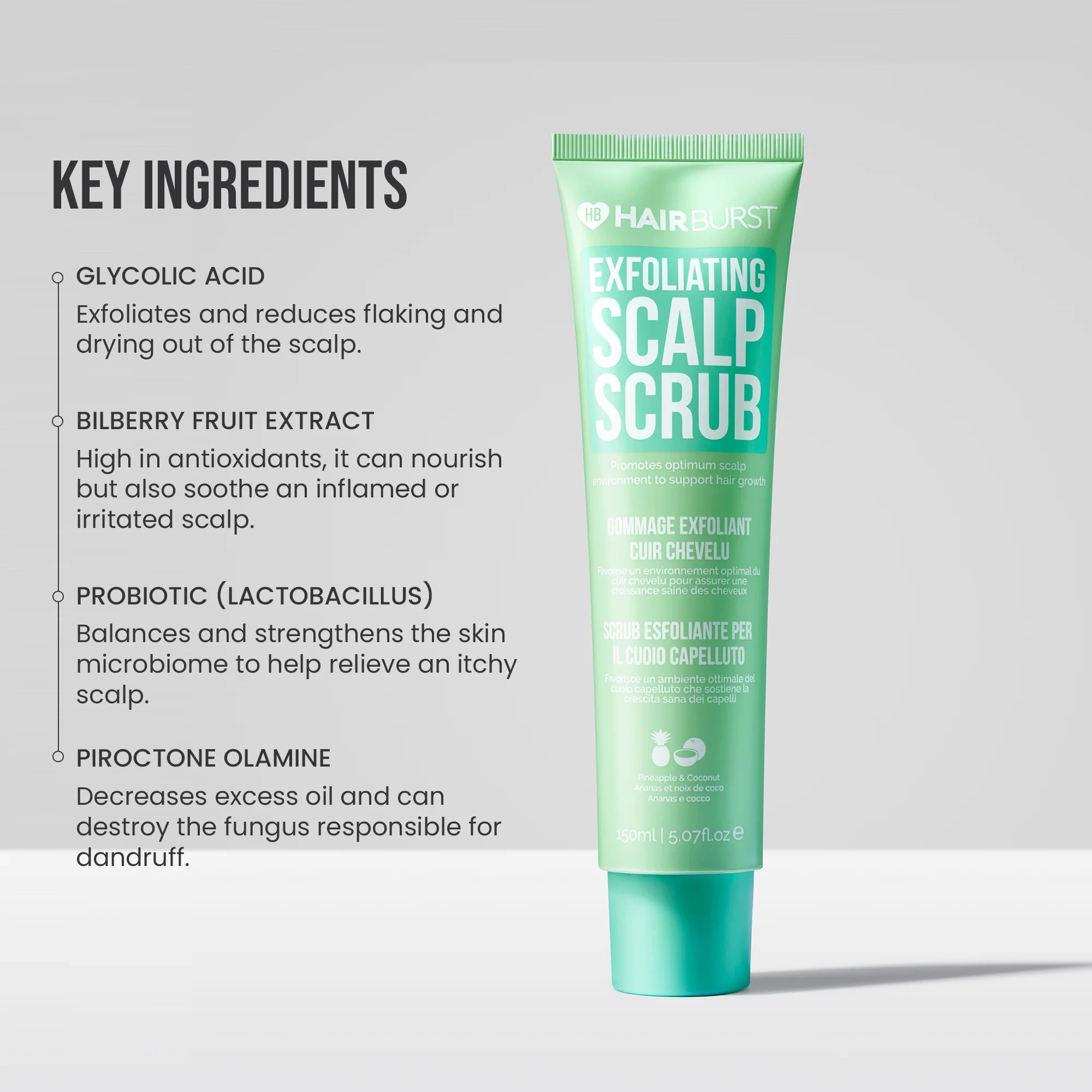 اسکراب لایه بردار کف سر هیربرست | Hairburst Exfoliating Scalp Scrub اورجینال را میتوانید از بهارشاپ بیوتی (BaharShopBeauty.ir) تهیه کنید.