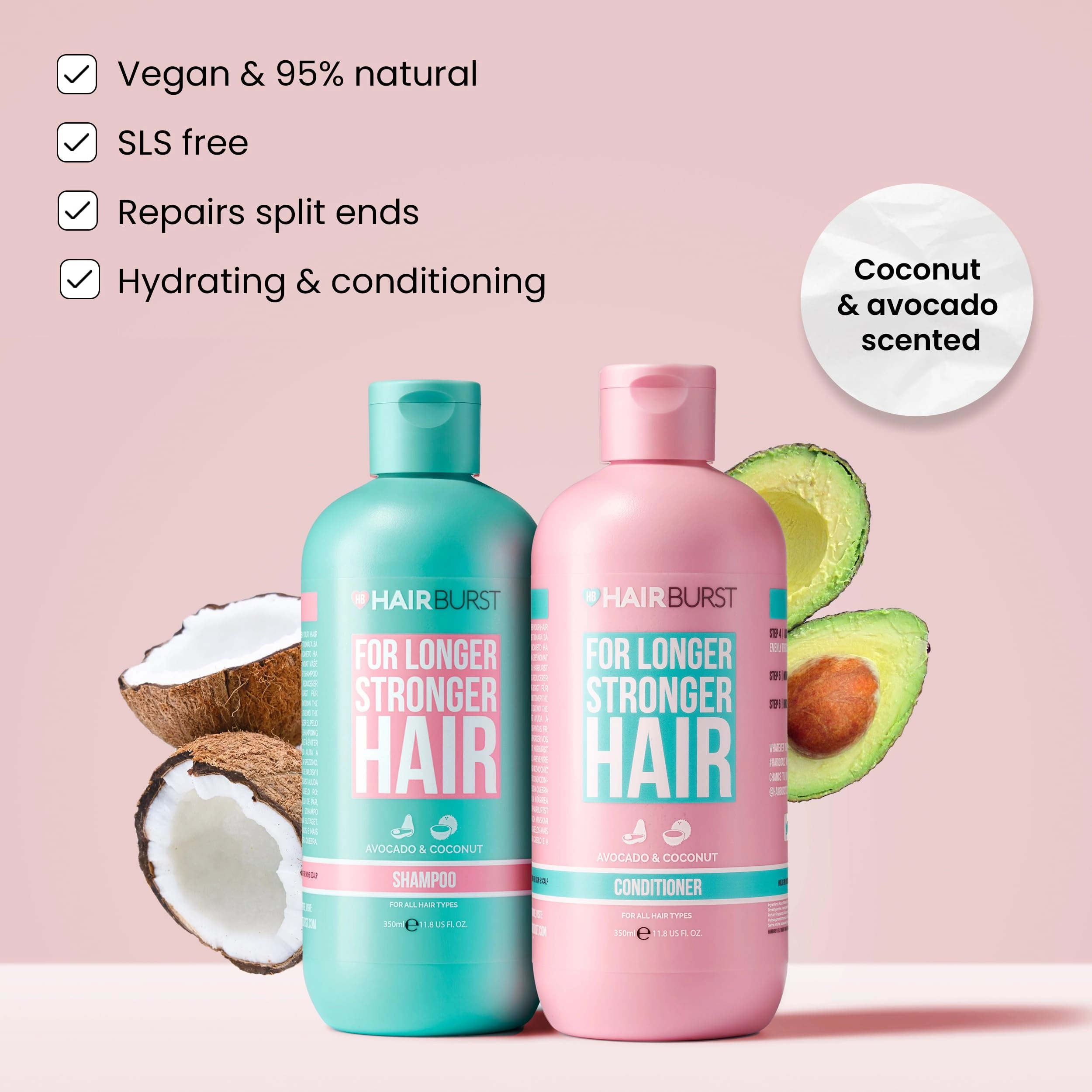 شامپو و نرم کننده تقویت کننده هیربرست | Hairburst Shampoo & Conditioner for Longer, Stronger Hair اورجینال را میتوانید از بهارشاپ بیوتی (BaharShopBeauty.ir) تهیه کنید.