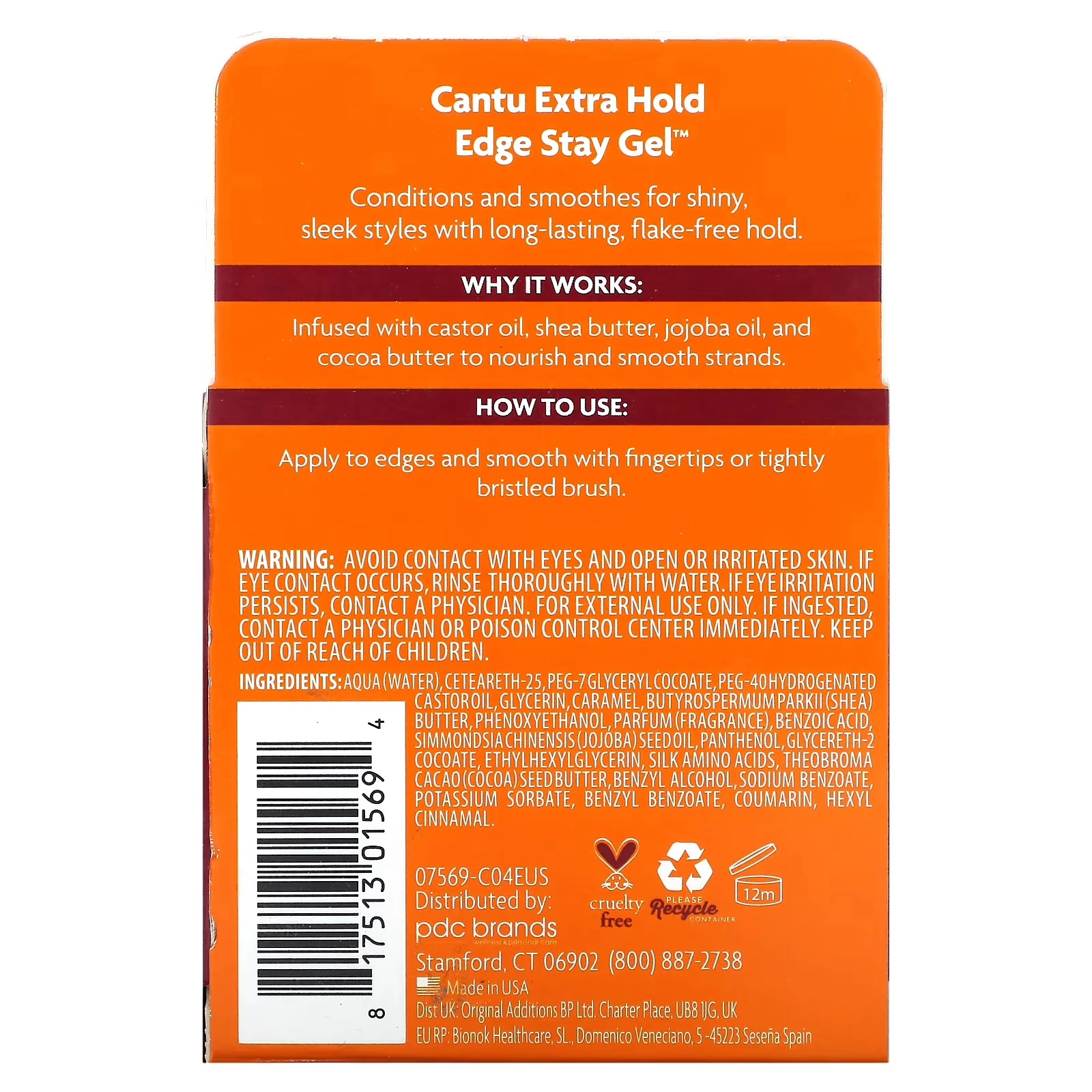 ژل مو شی باتر کنتو | Cantu Shea Butter Extra Hold Edge Stay Gel اورجینال را میتوانید از بهارشاپ بیوتی (BaharShopBeauty.ir) تهیه کنید.