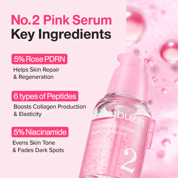 Numbuzin No.2 Rose PDRN Collagen Plumping Serum